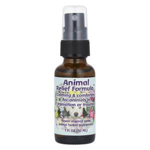 Flower Essence Animal Relief Formula Spray for Calming Comfort and Emotional Support 1Oz (30ml)