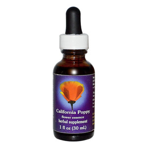 Flower Essence California Poppy Herbal Supplement Dropper, 1 Oz