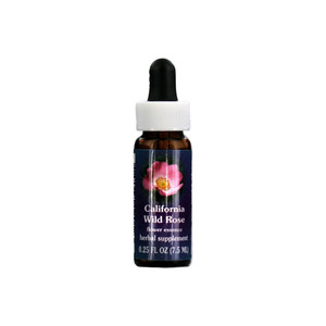 California Wild Rose Herbal Supplement Dropper By Flower Essence - 0.25 Oz
