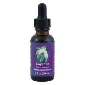 Flower Essence Cayenne Dropper for Emotional Balance and Vitality Support 1Oz (30ml)