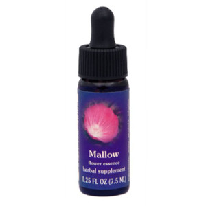 Flower Essence Mallow Dropper for Emotional Comfort 0.25Oz (7.5ml)