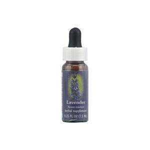 Lavender Herbal Supplement Dropper By Flower Essence - 0.25 Oz