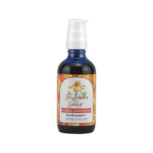 Flower Essence St. Johns Shield Pump Top Herbal Flower Oil - 4 Oz