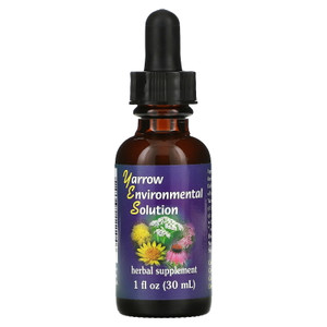Flower Essence Yarrow Environmental Solution Herbal Supplement Dropper,1 Oz