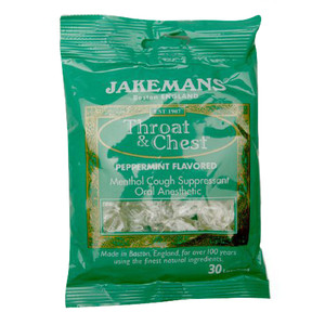 Jakemans Throat And Chest Lozenges, Menthol Cough Peppermint - 30 Ea Jakemans Throat And Chest Lozenges, Menthol Cough Peppermint - 30 Ea