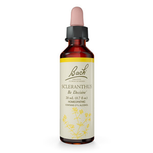 Bach Original Flower Essences Be Decisive for Naturally Occurring Nervous Tension Scleranthus 0.7Oz (20ml)