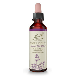 Bach Original Flower Essences Connect with Others Adapt to Change for Naturally Occurring Nervous Tension Water Violet 0.7Oz (20ml)