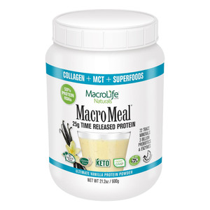 MacroLife Naturals Macro Meal, Omni Protein Vanilla, 21.2 oz, 15 Ea