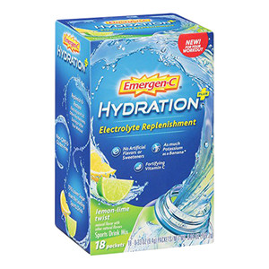 Emergen C Hydration plus Electrolyte Replenishment Lemon Lime Twist Sports Drink Mix Packets, 18 Ea Emergen C Hydration plus Electrolyte Replenishment Lemon Lime Twist Sports Drink Mix Packets, 18 Ea