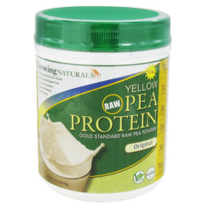 Growing Naturals Raw Yellow Pea Protein Powder, Original - 16 Oz