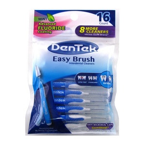 Dentek Slim Brush Interdental Cleansers, Extra Tight, Mouthwash Blast 32 ea