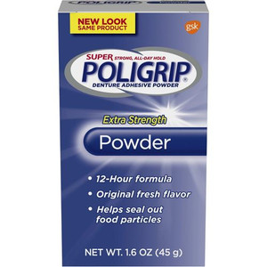 Super Poli-Grip Extra Strength Denture Adhesive Powder, 1.6 Oz Super Poli-Grip Extra Strength Denture Adhesive Powder, 1.6 Oz