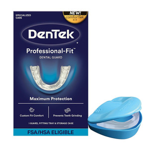 Dentek Professional Fit Dental Guard Maximum Protection Prevents Teeth Grinding 1Ea
