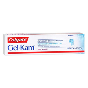 Gel-Kam Fluoride Preventive Treatment Gel Fruit and Berry Flavor Anticavity Formula 4.3Oz (122g)