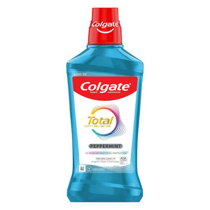 Colgate Total Advanced Pro-Shield Mouthwash Peppermint Blast Fresh Breath Formula 33.8Oz (1L)
