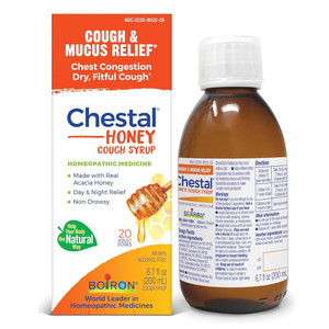 Boiron Chestal Cough and Chest Congestion Honey for Adult Homeopathic Soothing 6.7Oz (200ml)