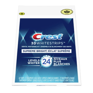 Crest 3D White Supreme FlexFit Whitestrips Teeth Whitening Kit, 21 Treatments Crest 3D White Supreme FlexFit Whitestrips Teeth Whitening Kit, 21 Treatments