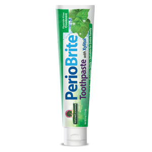 Natures Answer PerioBrite Toothpaste with Xylitol Fluoride Free Cool Mint Freshens Breath 4Oz (113.4g)