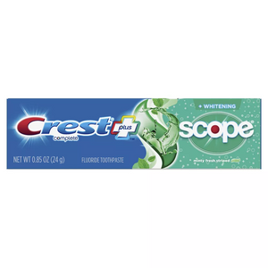 Crest Complete Whitening Plus Scope Minty Fresh Toothpaste, 0.85 Oz Crest Complete Whitening Plus Scope Minty Fresh Toothpaste, 0.85 Oz