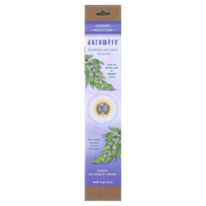 Auromere Flowers and Spice Incense Champa Aromatherapy Floral and Exotic Fragrance 0.35Oz (10g)