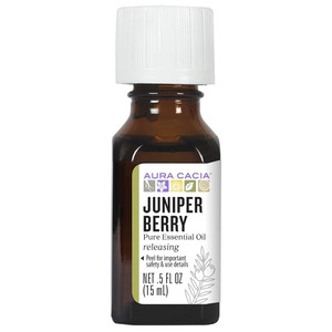 Aura Cacia Essential Oil Juniper Berry Energizing Pure Aromatherapy 0.5Oz (15ml)