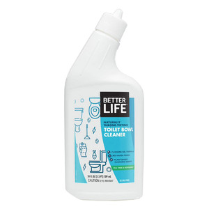 Better Life Natural Toilet Bowl Cleaner with Tea Tree and Peppermint for Cleaning and Sanitizing Toilet Surfaces 24Oz (709ml)