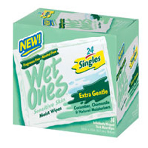 Wet Ones Antibacterial Hand And Face Wipes, Fresh Scent - 40 Ea 