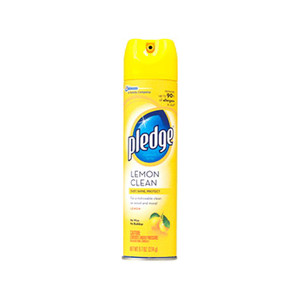 Pledge Lemon Clean Furniturer Polish Spray - 9.7 Oz, 12 Pack