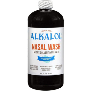 Alkalol Natural Soothing Nasal Wash Mucus Solvent And Cleaner, 16 Oz Alkalol Natural Soothing Nasal Wash Mucus Solvent And Cleaner, 16 Oz
