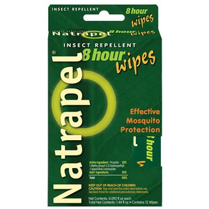 Natrapel Deet-Free 8-Hour Insect Repellent Wipes - 12 Wipes