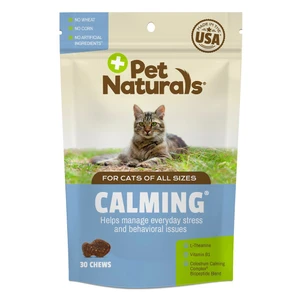 Pet Naturals Calming Treat Chews for Cats of All Sizes Help Them Relax 30Ea