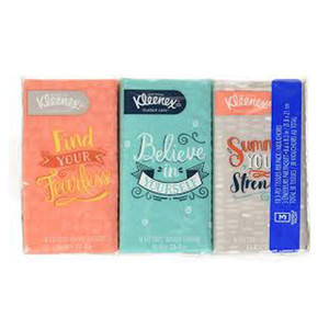 Kleenex Go Pack 10 ply 3 Pack Facial Tissues, 30 Ea, 36 Pack