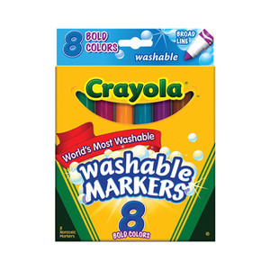 CRAYOLA WATERCOLOR WASHABLE 8 COLOR PAN SET - 071662005252