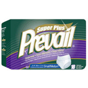 Prevail Super Plus Underwear - Small/Medium, White, 34 - 46