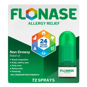 Flonase 24 Hour Allergy Relief Nasal Spray Non Drowsy Medicine 0.38Oz (11.1ml)