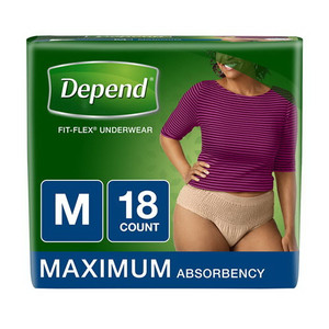 Depend Fit-flex Underwear for Men Maximum Absorbency S-M 19 count  Incontinence