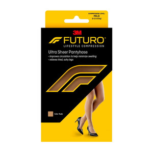 Futuro Ultra Sheer Pantyhose 8-15 mmHg, French Cut, Medium, Nude, 1 Pair Futuro Ultra Sheer Pantyhose 8-15 mmHg, French Cut, Medium, Nude, 1 Pair