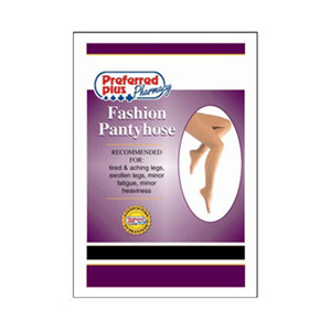 Preffered Plus Fashion Pantyhose Size 15-20 # 1626, Black - Tall