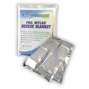 Primacare Foil Mylar Rescue Blanket # Cb-6831 - 62"X82"
