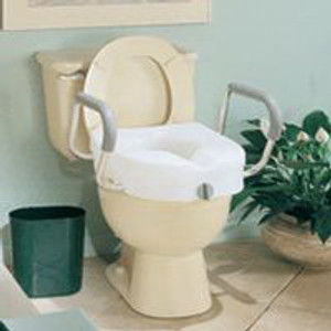 Apex-Carex E-Z Lock Raised Toilet Seat With Handles, Model No : B304-00 - 1 Ea Apex-Carex E-Z Lock Raised Toilet Seat With Handles, Model No : B304-00 - 1 Ea