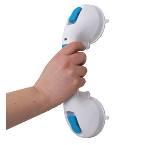 Carex Ultra Grip B197 Pivot Suction Grab Bar 19 Inches for Safety in the Shower or Tub 1Ea