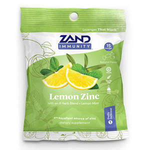 Zand Lemon Zinc Herbolozenge, Herbal Supplement - 15 Ea