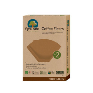 If You Coffee Coffee Filters No 2 Brown Cone Style Care Unbleached Totally Chlorine Free 100Ea