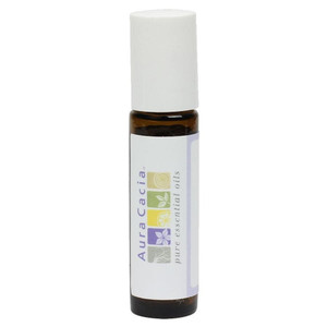 Aura Cacia Empty Amber Glass Roll-On Bottle Storage for Essential Oils 0.31Oz (9.17ml)