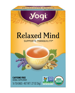 Yogi Relaxed Mind Herbal Tea Supplement Bags, 16 Ea