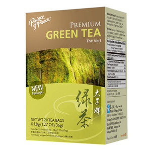 Prince of Peace Premium Green Tea Bags for Tea Enjoyment 0.064Oz (1.8g) 20Ea