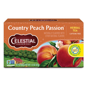 Celestial Seasonings Country Peach Passion Herbal Naturally Flavored Caffeine Free Tea Bags 20Ea