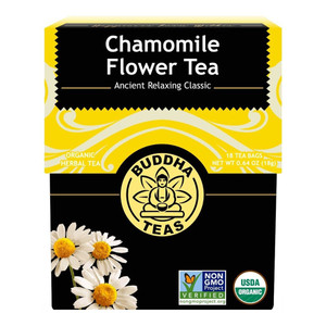 Buddha Teas Organic Chamomile Herbal Tea Bags Supports Relaxation and Sleep 18Ea
