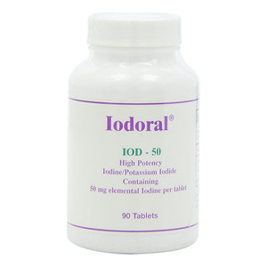 Optimox Iodoral Iod-50 High Potency Iodine/Potassium Iodide Tablets, Thyroid Support - 90 Ea Optimox Iodoral Iod-50 High Potency Iodine/Potassium Iodide Tablets, Thyroid Support - 90 Ea