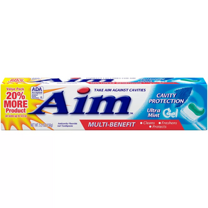 Aim Multi-Benefit Cavity Protection Ultra Mint Gel Toothpaste, 5.5 Oz Aim Multi-Benefit Cavity Protection Ultra Mint Gel Toothpaste, 5.5 Oz